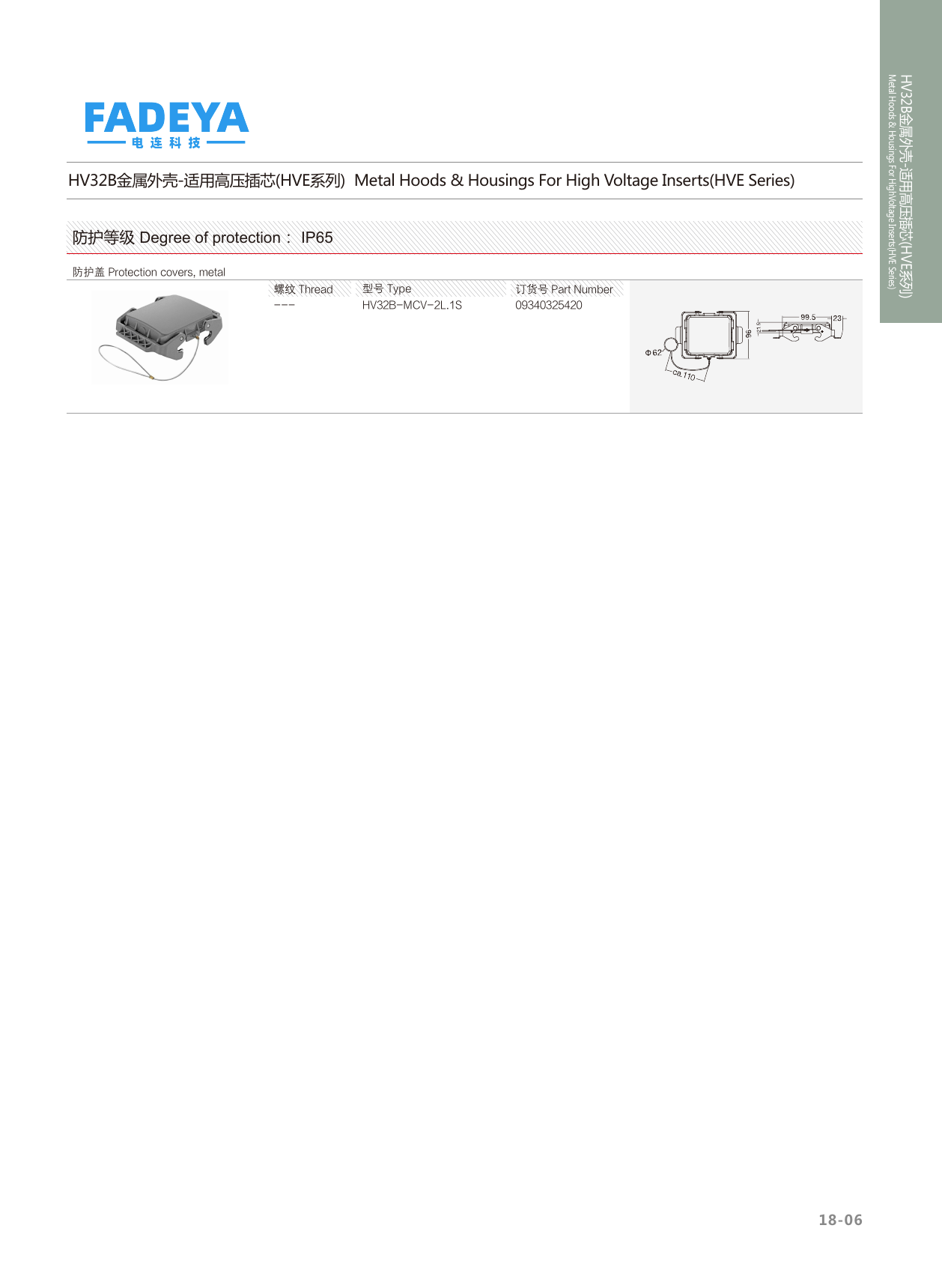 HV32B High-Voltage (HVE) Metal Protection Cover (IP65)