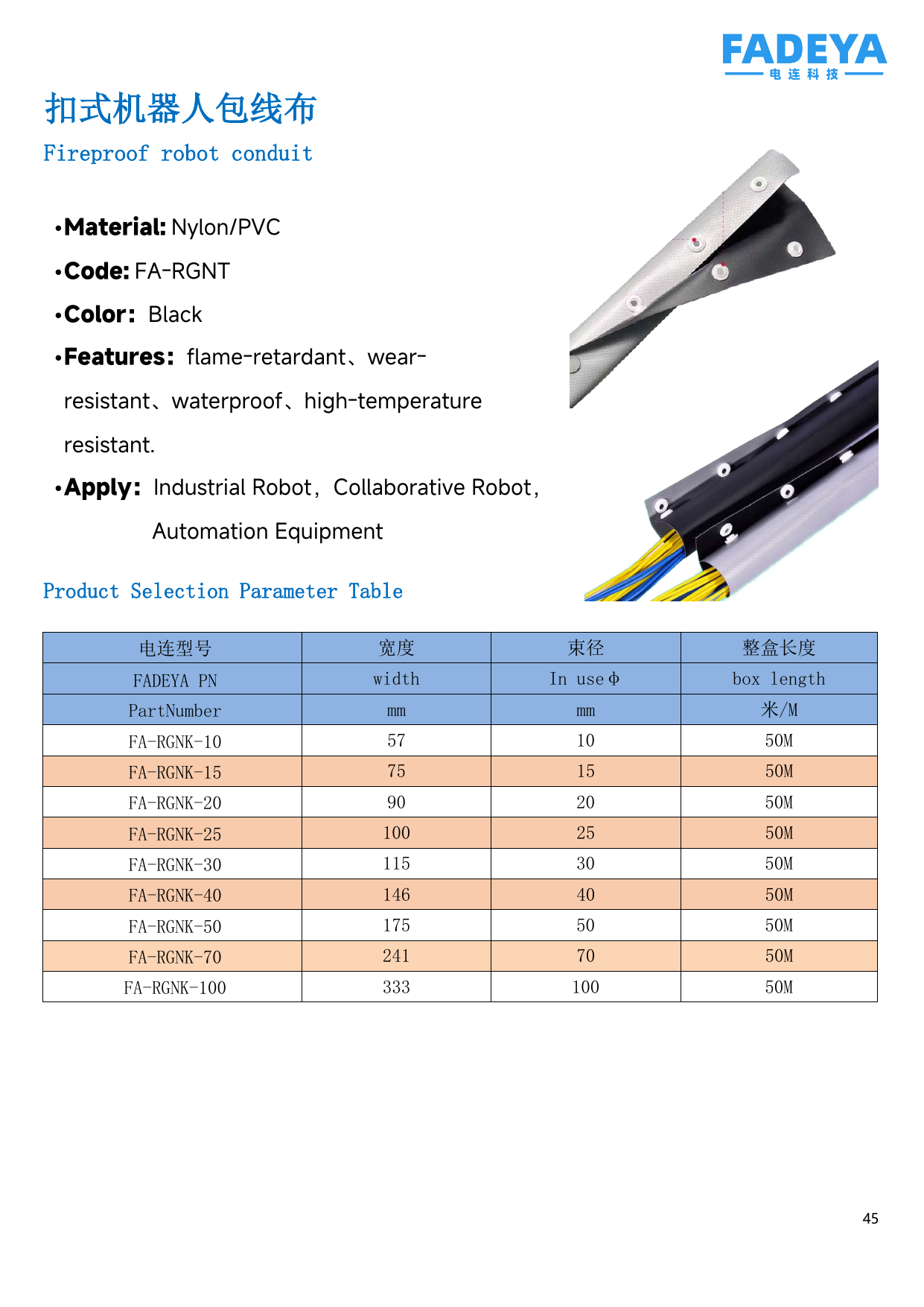 Button-Type Robot Wrapping Conduit