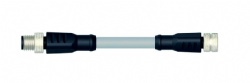 M8 Cordset Male/Female Doule Straight Shield