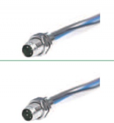 M8 Flange Back Mounting Male OneEnd
