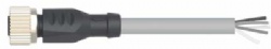M12 Female Straight Single End