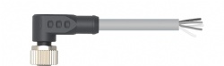 M12 Female Angle Single End