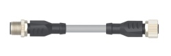 M12 Male To M12 Female Straight Double end