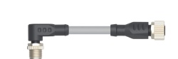 M12 Male Angle To M12 Female Straight Double end