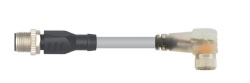 Double End M12 Male Straight To M8 Female Angle LED PNP