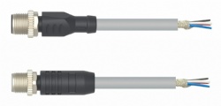 M12 Male Straight Shield