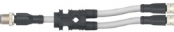 Y-Type Splitter M12 Male M8 Female Straight