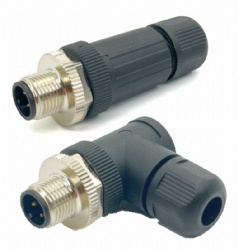 M12 L-Code Male Straight/Angle