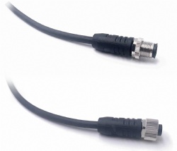 M12 L-Code Male / Female Stright