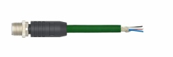 M12 Male Straight Single End Shield CAT6A