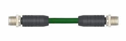 M12 Male Straight Single End Shield CAT6A