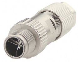 M12 X-code 8Pins Male Straight Shield CAT6A