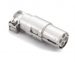 Q-Coax 4Pins+Shield Female