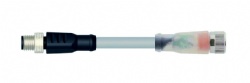 M8 Cordset Male Straight-Female Straight LED PNP