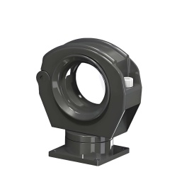 Rotating fixed hose bracket